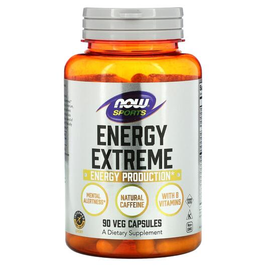 Основне фото товара NOW, Energy Extreme, Спортивне харчування, 90 капсул