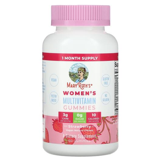 Основне фото товара Women's Multivitamin Gummies Strawberry, Мультивітаміни, 60 