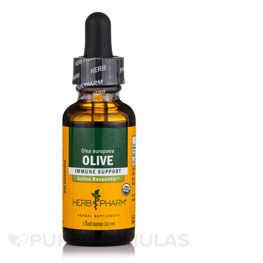 Основне фото товара Herb Pharm, Olive Leaf, Листя оливи, 30 мл