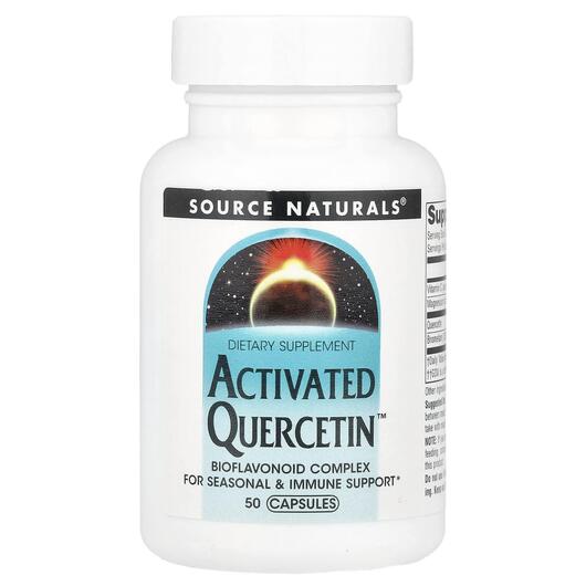 Основне фото товара Source Naturals, Activated Quercetin, Кверцетин, 50 капсул