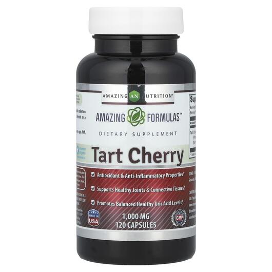 Основне фото товара Tart Cherry 1000 mg, Екстракт вишні, 120 капсул