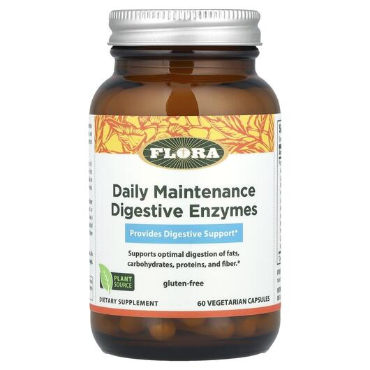 Основне фото товара Flora, Adult Enzyme Blend, Ферменти, 60 капсул