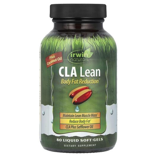 Основне фото товара Irwin Naturals, CLA Lean, Лінолева кислота, 80 капсул