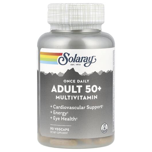 Основне фото товара Solaray, Once Daily Adult 50+ Multi, Мультивітаміни, 90 капсул