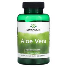 Aloe Vera 25 mg Алоэ вера Swanson 100 капсул