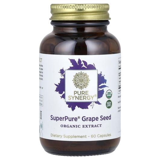 Основне фото товара Super Pure Grape Seed, Екстракт виноградних кісточок, 60 капсул