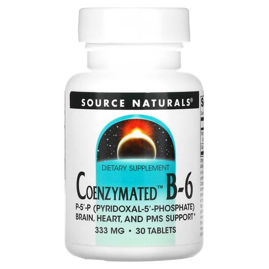 Основне фото товара Coenzymated B-6 300 mg, Коензіматізірованний B-6 300 мг, 30 табле