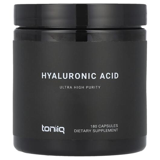 Основне фото товара Toniiq, Hyaluronic Acid, Гіалуронова кислота, 180 капсул