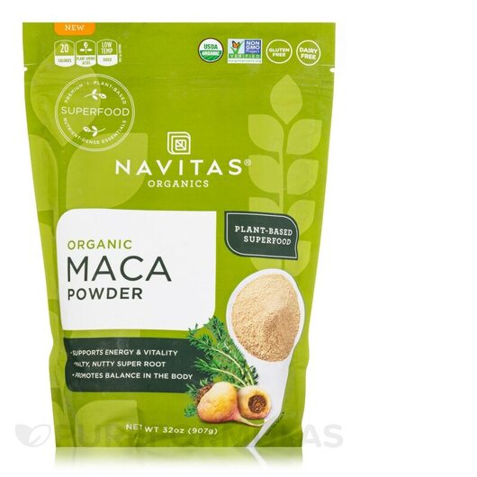 Основне фото товара Navitas Organics, Organic Maca Powder, Мака, 907 г