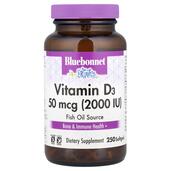 Vitamin D3 2000 IU Витамин D3 Bluebonnet Nutrition