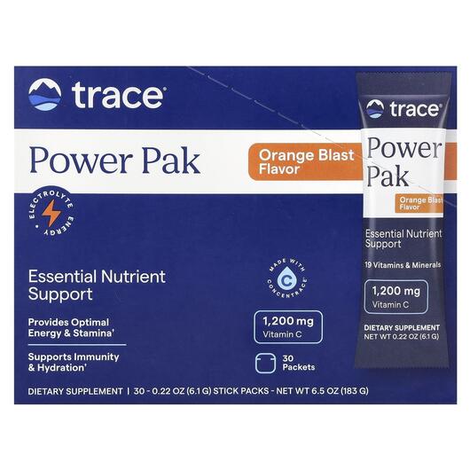 Основне фото товара Electrolyte Stamina PowerPak Orange Blast, Електроліти, 30 шт