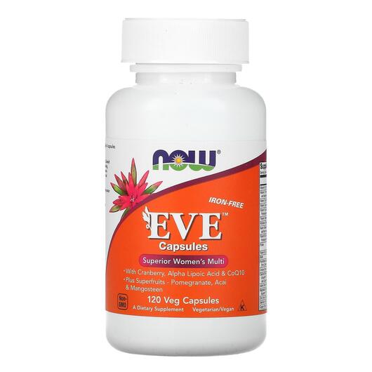 Основное фото товара NOW, Мультивитамины для женщин, Eve Capsules Women's, 120 ка