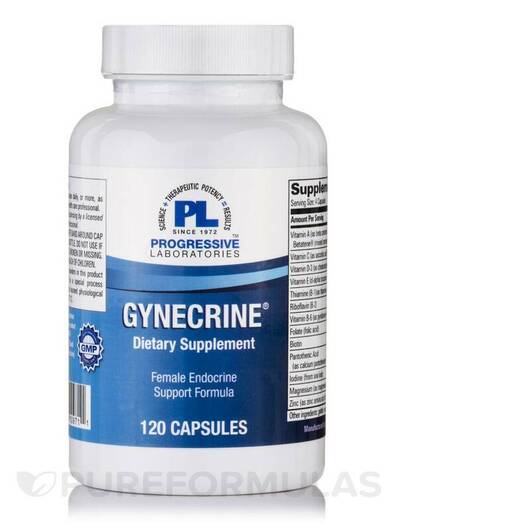 Основне фото товара Progressive Labs, Gynecrine, Вітаміни для жінок, 120 капсул