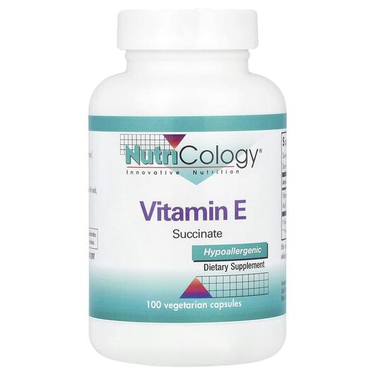 Основне фото товара Vitamin E Succinate, Вітамін E Токофероли, 100 капсул