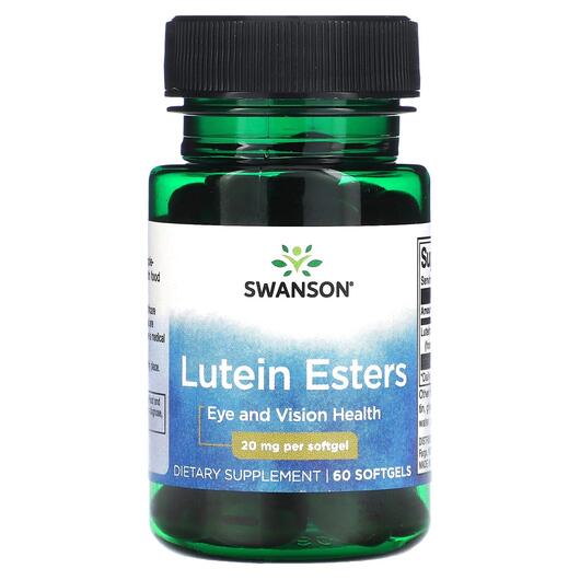 Основное фото товара Swanson, Лютеин, Lutein Esters 20 mg, 60 капсул