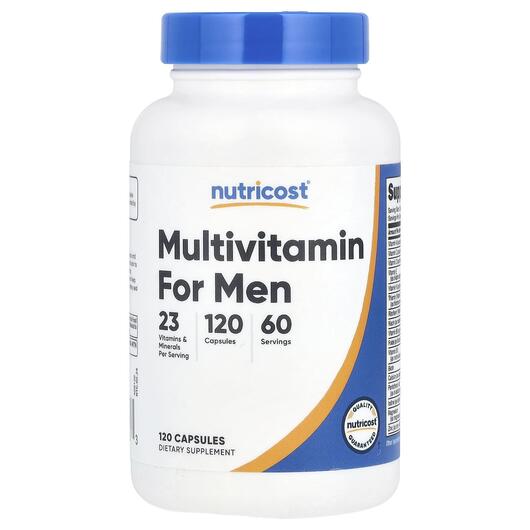 Основне фото товара Nutricost, Multivitamin For Men, Мультивітаміни, 120 капсул