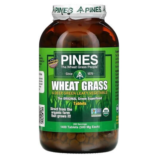 Основне фото товара Wheat Grass, Паростки пшениці Вітграсс, 1400 таблеток
