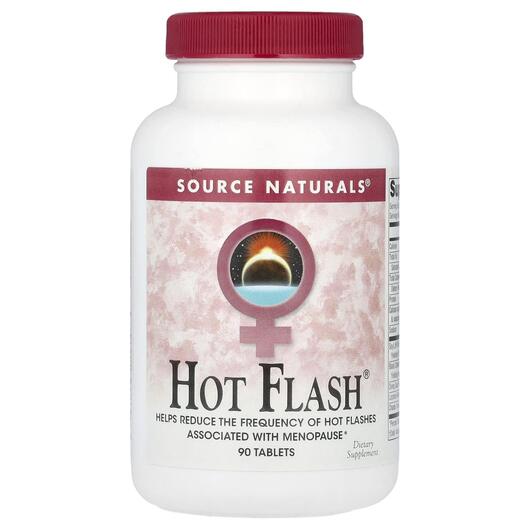 Основне фото товара Source Naturals, Hot Flash, Підтримка менопаузи, 90 таблеток