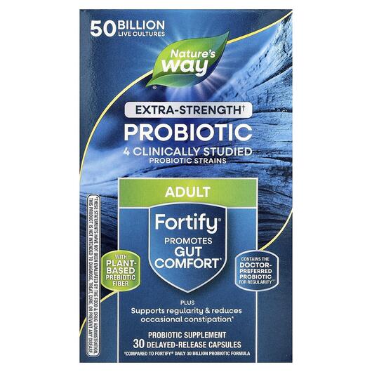 Основне фото товара Fortify Daily Probiotic + Prebiotics, Пребіотики, 30 капсул