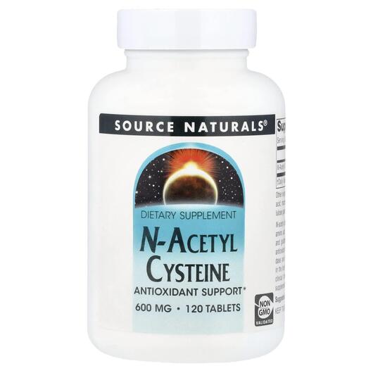 Основне фото товара N-Acetyl Cysteine 600 mg, N-ацетилцистеїн, 120 таблеток