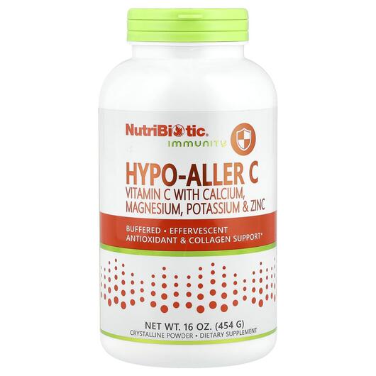Основне фото товара NutriBiotic, Hypo-Aller C, Вітамін C Аскорбінова кислота, 454 г