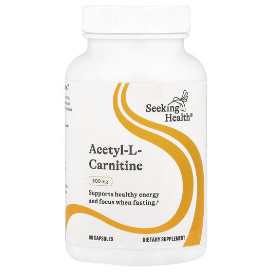 Основне фото товара Acetyl-L-Carnitine 500 mg, Ацетилкарнітин, 90 капсул