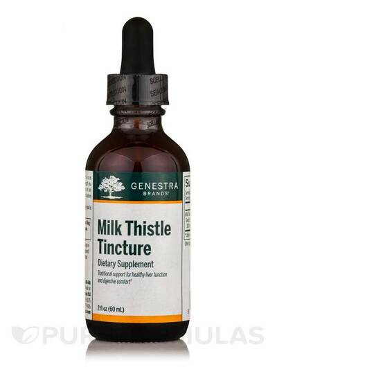 Основне фото товара Genestra, Milk Thistle Tincture, Розторопша, 60 мл