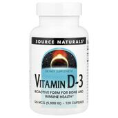 Вітамін D-3 5000 МО Vitamin D-3 5000 IU 120 Source