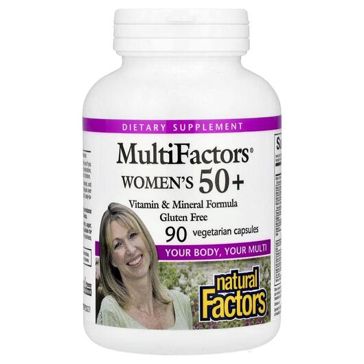 Основне фото товара MultiFactors Women's 50+, Вітаміни для жінок 50+, 90 капсул