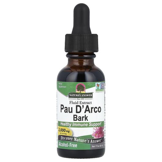 Основне фото товара Pau D'Arco Bark, Пау Дарко 2000 мг Безалкогольна, 30 мл