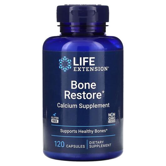 Основне фото товара Life Extension, Bone Restore, Зміцнення кісток, 120 таблеток
