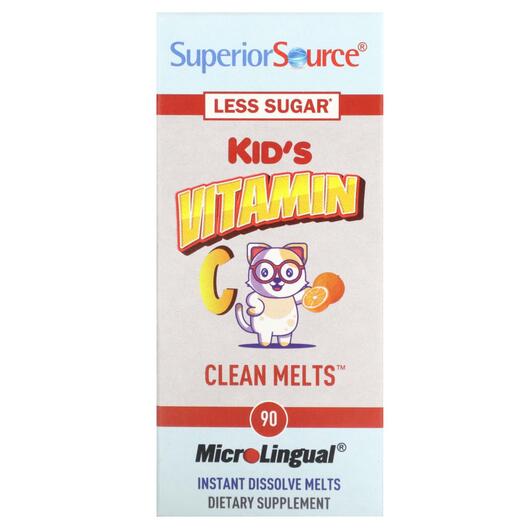 Основне фото товара Kid's Vitamin C Clean Melts Orange, Вітамін C, 90 Instant Di