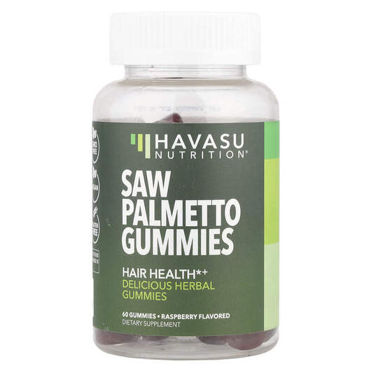 Основне фото товара Saw Palmetto Gummies, Экстракт Пальметто, 60 цукерок