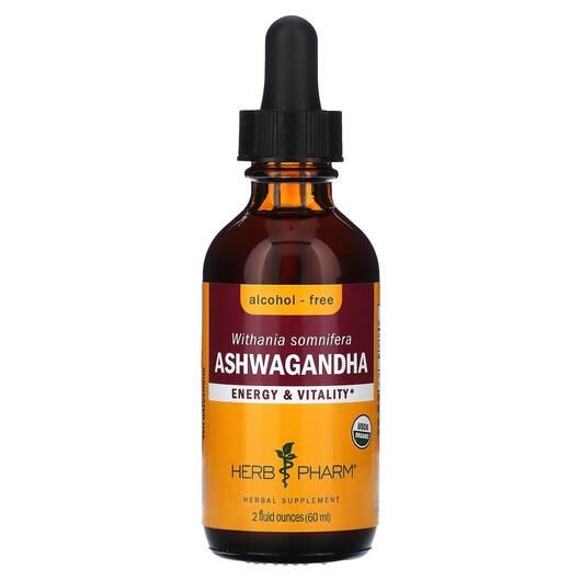 Основне фото товара Herb Pharm, Ashwagandha Alcohol-Free, Ашваганда, 60 мл