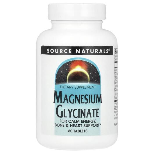 Основне фото товара Magnesium Glycinate, Гліцинат магнію, 60 таблеток