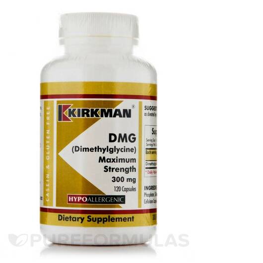 Основне фото товара DMG Maximum Strength 300 mg Hypoallergenic, Диметилгліцин ДМГ, 12