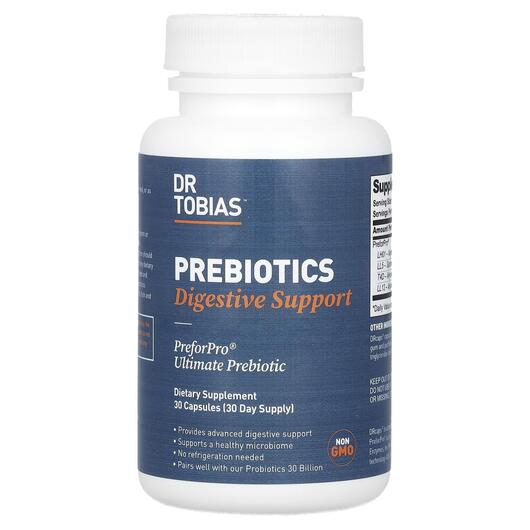 Основне фото товара Dr Tobias, Prebiotics, Пребіотики, 30 капсул