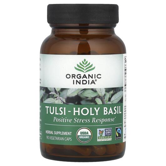 Основне фото товара Tulsi-Holy Basil Positive Stress Response, Базилік, 90 капсул
