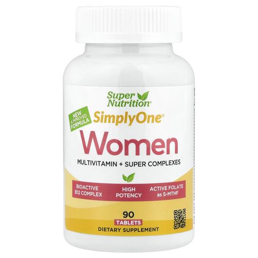 Основне фото товара Simply One Women Multivitamin + Super, Вітаміни для жінок, 90 таб