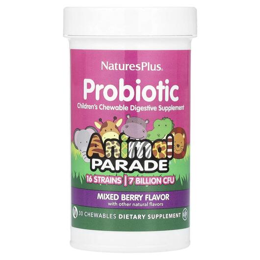 Основне фото товара Animal Parade Probiotic, Пробіотики для дітей, 30 конфет