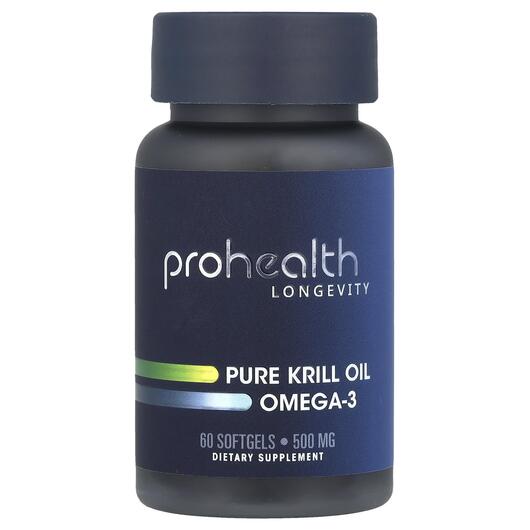 Основне фото товара Pure Krill Oil Omega-3, Олія Антарктичного Кріля, 60 SoftGels