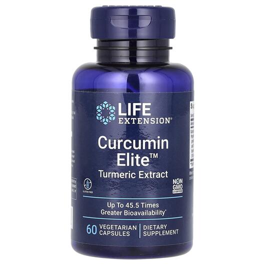 Основне фото товара Curcumin Elite Turmeric Extract, Куркумін, 60 капсул