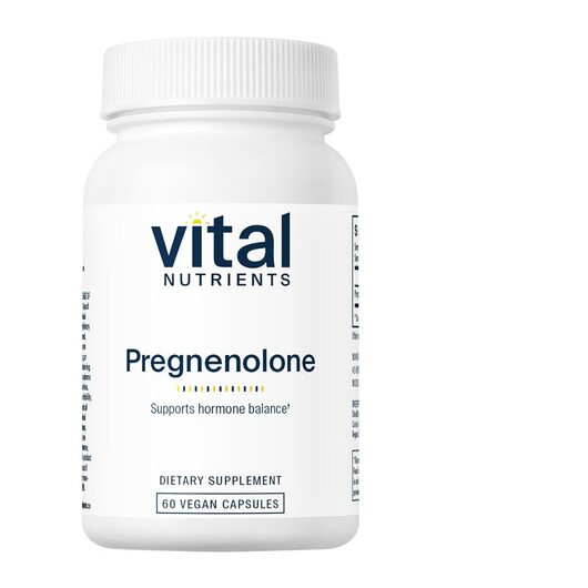 Основне фото товара Vital Nutrients, Pregnenolone 10 mg, Прегненолон, 60 капсул