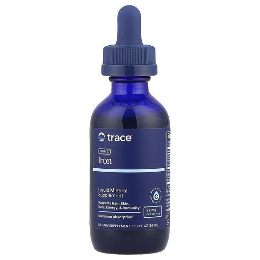 Основне фото товара Trace, Ionic Iron 22 mg 1, Залізо, 56 мл