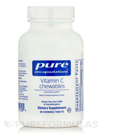 Основне фото товара Vitamin C Chewables, Вітамін C Жувальний, 60 таблеток