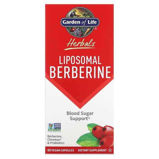 Основне фото товара Garden of Life, Liposomal Berberine, Берберин, 60 капсул