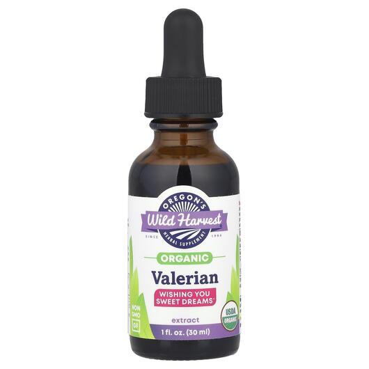 Основне фото товара Oregon's Wild Harvest, Organic Valerian Extract, Валеріана, 