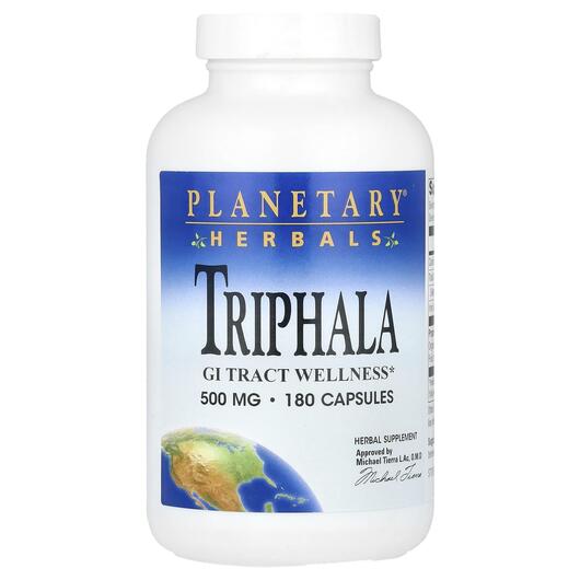 Основне фото товара Triphala GI Tract Wellness 500 mg, Підтримка кишківника, 180 капс
