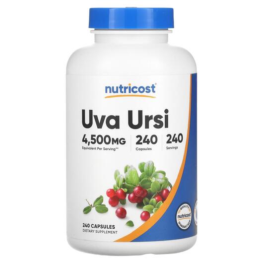 Основне фото товара Nutricost, Uva Ursi 4500 mg, Ува Урсі, 240 капсул