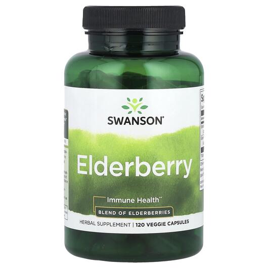 Основне фото товара Swanson, Elderberry, Чорна Бузина, 120 капсул